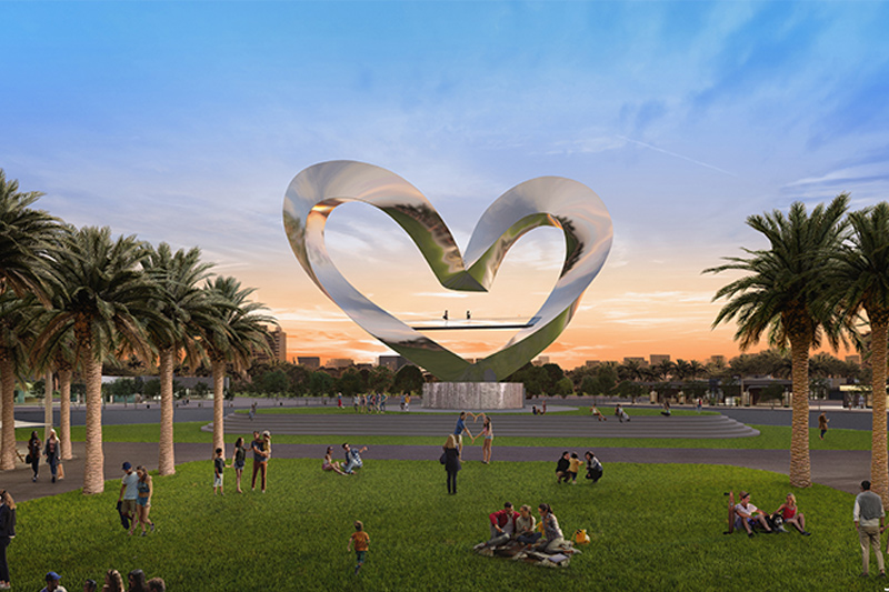 For Valentine’s Day, Mattamy Homes unveils design for  iconic ‘Heart’ sculpture at Tradition